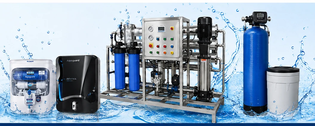 RO purifiers, commercial RO plant and water softener equipment